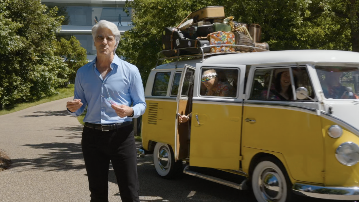 Craig Federighi with VW van at WWDC 2026