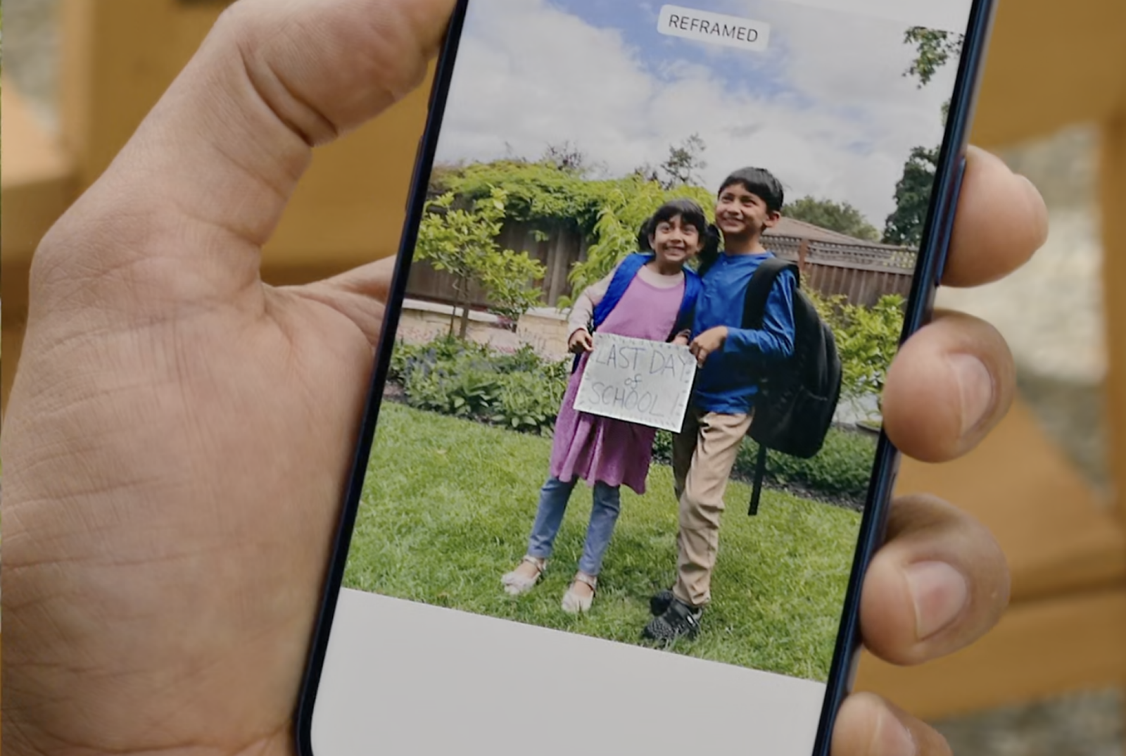 The new photo created by Spatial Reframing during the WWDC demo.