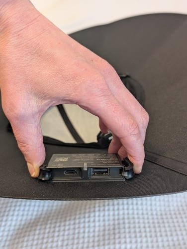 the power area of the ecoflow power hat